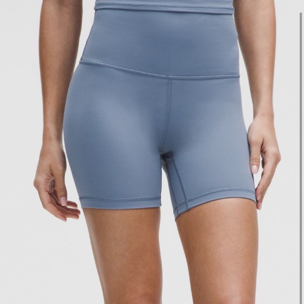 Lululemon high rise Align short 6” - Washed denim blue